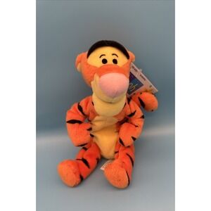 VINTAGE Disney Mattel Winnie the Pooh Bean Bag Friend Tigger Attached Tag‎ Toy